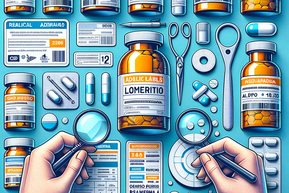 Imagem ilustrativa de rótulos adesivos para medicamentos