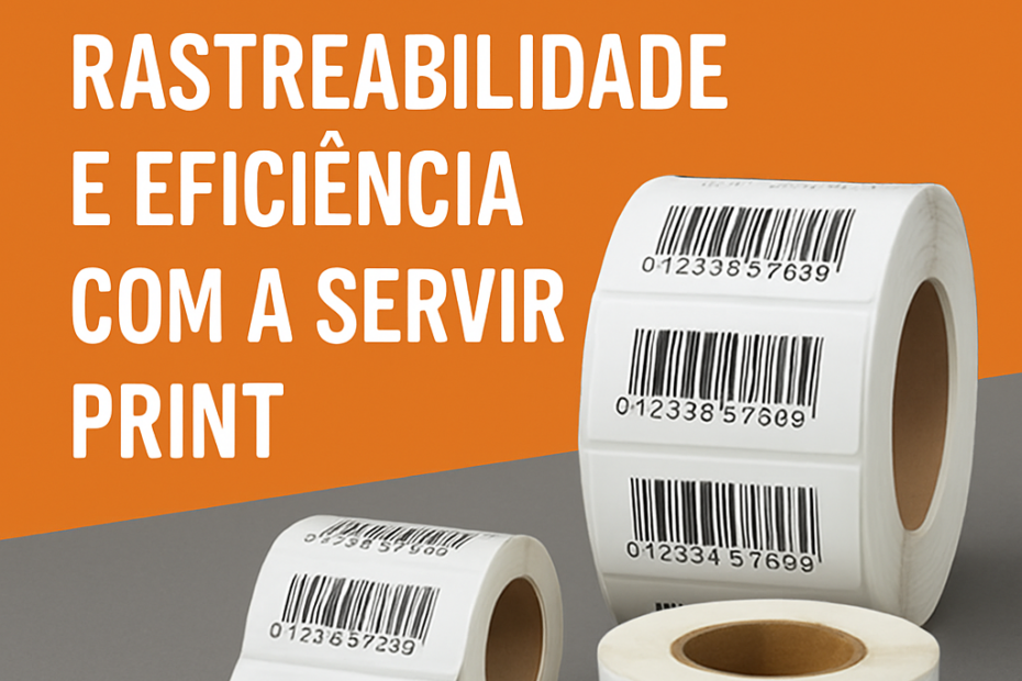 Imagem ilustrativa de etiquetas adesivas com código de barras