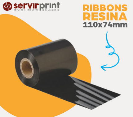 Imagem ilustrativa de ribbon resina da servir print