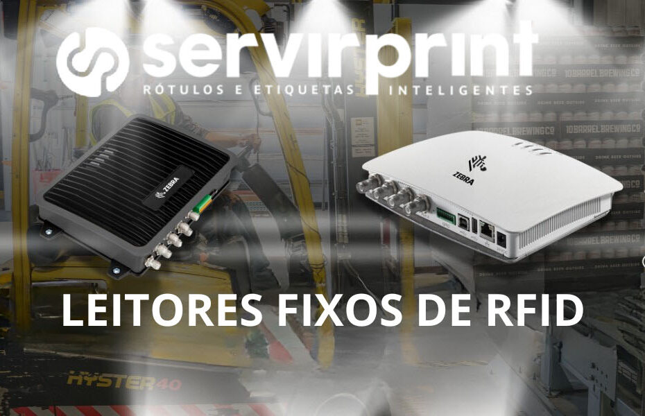 Leitor fixo Zebra FX9600 integrado a infraestrutura de antenas RFID para automação de docas logísticas e rastreabilidade industrial.