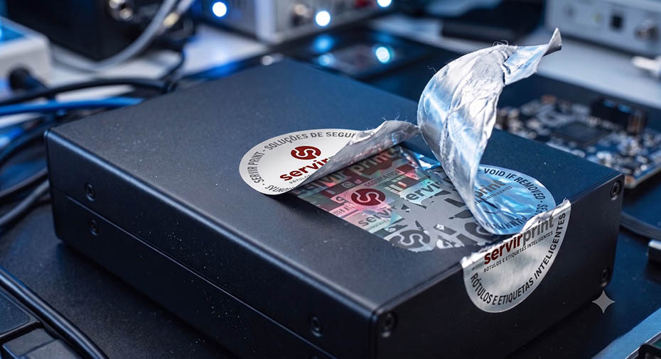 Etiquetas de segurança VOID, holográficas e ultra destrutíveis para proteção de marca contra falsificação